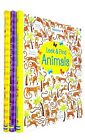 Usborne Look and Find 3 Books Collection Set by Kirsteen Robson Bugs, Animals