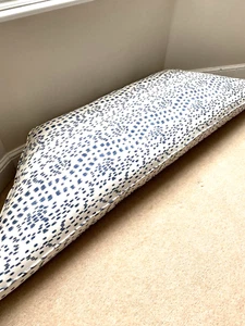 Bespoke Brunschwig & Fils ‘Les Touches’ Blue Feather Window Seat Cushion HUGE - Picture 1 of 19