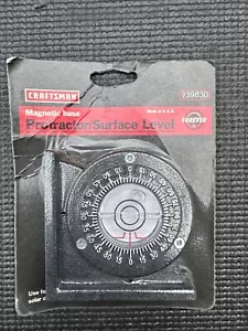 Sears Craftsman USA NOS No. 9- 39830 Protractor Surface Level Magnetic Base RARE - Picture 1 of 8