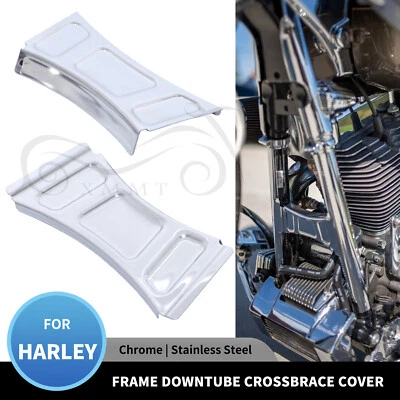 Cubierta travesaño tubo descendente cromada para Harley Electra Glide FLHTK FLHTP Road King Foto 1 de 4