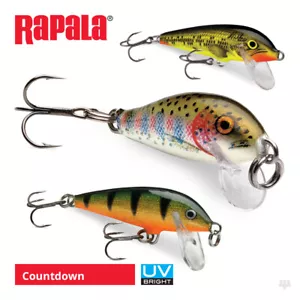 Rapala Countdown Lures - Pike Perch Zander Salmon Sea Trout Bass Fishing Tackle - Picture 1 of 29