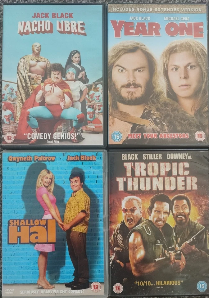 Jack Black Comedy Film DVD Bundle 4 Movie Collection Job Lot - Image 1 of 1