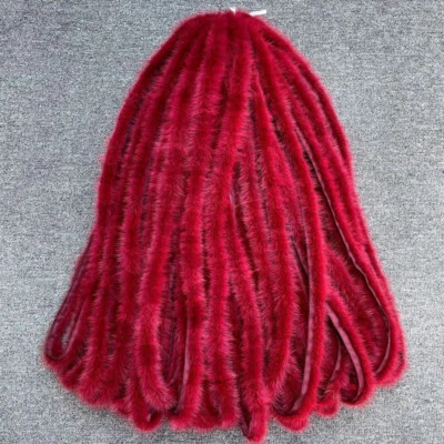 1x Plush DIY Genuine Fur Mink Wool Trim Edging Bias Tape Trims Fluffy Sewing New - Image 1 of 4