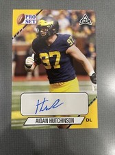 AIDAN HUTCHINSON 2021 Leaf Pro Set GOLD Autograph #PS-AH1 Michigan Wolverines