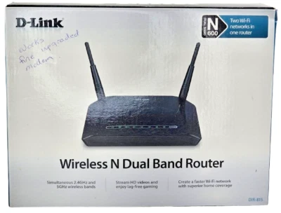 D-Link Wireless N600 Dual Band Router DIR-815 Used Untested with Original Box - Image 1 of 4