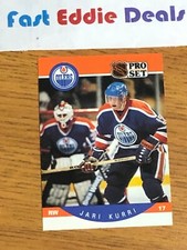 1990-91 PRO SET NHL HOCKEY JARI KURRI CARD 87 EDMONTON OILERS EXCELLENT