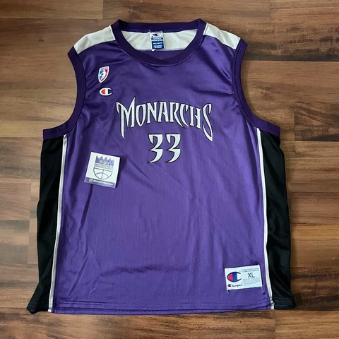 YOLANDA GRIFFITH Sacramento MONARCHS Champion Jersey Womens Sz Large Cover