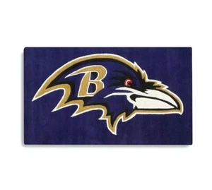 Officially Licensed NFL Baltimore RAVENS Floor Mat Rug, 3' x 5' NEW - Picture 1 of 4