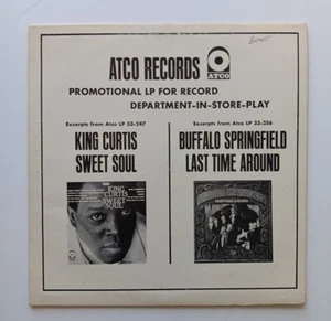 BUFFALO SPRINGFIELD + KING CURTIS ATCO Atlantic Records Promo LP Vinyl c.1968 - Picture 1 of 6