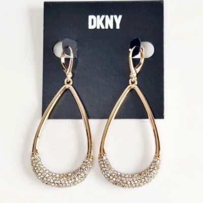 Nuevo DKNY Lágrima Declaración Pendientes Colgantes Regalo Chic Mujeres Fiesta Vacaciones Joyería Foto 1 de 4