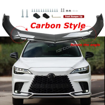 For Lexus RX350 RX RX450h Front Bumper Lip Splitter Spoiler Carbon Fiber Style Foto 1 de 4