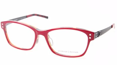 NUEVO MARCO GAFAS PRODESIGN DINAMARCA 6601 1 c.4022 ROJO 52-16-130 B36mm Japón Foto 1 de 4