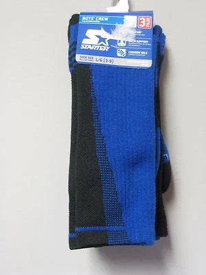 Starter 3 pares de calcetines negros/azules para niños talla L (3-9) Foto 1 de 2