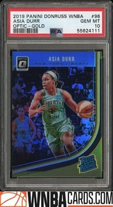 2019 Panini Donruss Wnba Asia Durr Optic-Gold PSA 10 #96 - Imagen 1 de 2