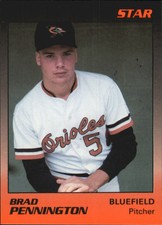 1989 Bluefield Orioles Star #18 Brad Pennington