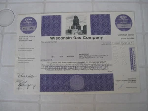 Wisconsin Gas Company, 1 Share, 1975 - Bild 1 von 2