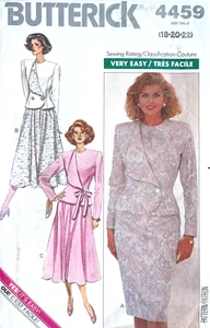 1980's Butterick Misses' Top,Skirt Pattern 4459 Size 18-22 UNCUT - Picture 1 of 2
