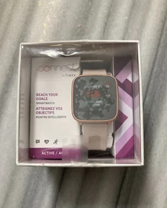 iConnect by Timex Active Pink Resin Band Smartwatch TW5M34400 Good Condition! - Picture 1 of 6