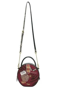 Vendula London Forest Scrapbook Hetty Bag Top Handle with Crossbody Strap - Picture 1 of 6