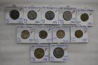 ISRAEL 10/50/100 SHEQALIM - 11 COINS COLLECTION B49 #N766