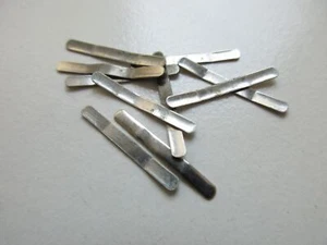 Open end / wirelug watch band strap vintage metal clips 17 x 1.7 mm - 10 pcs - Picture 1 of 2