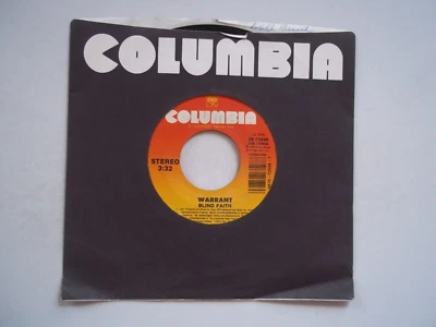 WARRANT - Blind Faith / Mr. Rainmaker - 45 RPM 7" Record 1990 COLUMBIA - Image 1 of 4