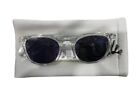 Męskie kwadratowe okulary przeciwsłoneczne Acetate Surf - Goodfellow & Co Clear z etui do przechowywania