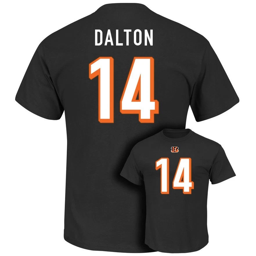 Men's NFL Cincinnati Bengals Andy Dalton #14 Adult Jersey T-Shirt Tee Shirt MED - Image 1 of 4