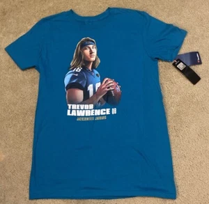 T-shirt manica corta media Trevor Lawrence QB Jacksonville Jaguars Fanatics - Foto 1 di 4