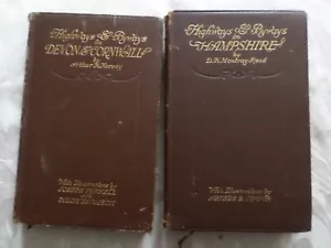 HIGHWAYS & BYWAYS IN ..... selection of LOCAL HISTORY books by MACMILLAN & CO - Picture 1 of 65