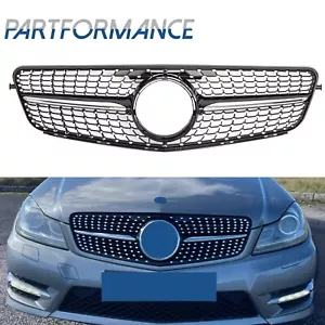 For 2008-2014 Mercedes Benz W204 C200 C250 C300 C350 Front Grille Grill - Picture 1 of 11