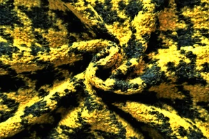 HONEY GOLD & BLACK BOLD DOG TOOTH BOILED WOOL & CASHMERE KNIT MADE IN ITALY D267 - Picture 1 of 11