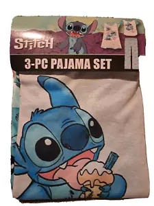 Disney Girl's Lilo & Stitch 3 Piece Extra Soft Pajamas, Size 4 - New w/ Tags - Picture 1 of 4