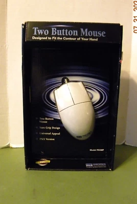 Micro Inovations PS/2 Two Button Sure Grip Computer Mouse NEW NIP - Image 1 of 3