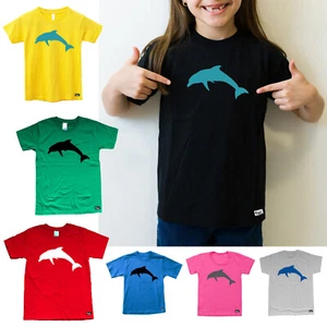 EAKS® Kinder T-Shirt Motiv: "Delfin (Delphinidae)" Kids Shirt für Mädchen - Bild 1 von 51