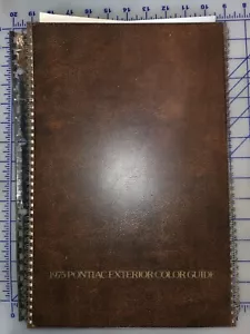 1975 Pontiac Exterior Color Guide Dealer Album Original - Bild 1 von 5