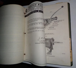 1960-63-64 Chrysler/Imperial/Plymouth/Valiant Tech Repair SERVICE BULLETINS Book - Imagen 1 de 5