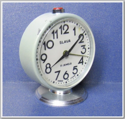 Soviet Vintage Slava Alarm Clock USSR 1980's~Perfect Condition #25324 - Image 1 of 4