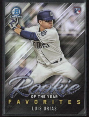 2019 Bowman #ROYF-4 Luis Urias Rookie of the Year Favorites - Image 1 of 2