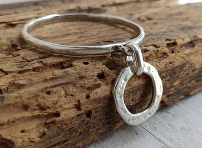 Circle bracelet Bangle 925 Sterling Silver Women Silver Bracelets for beauty - Image 1 of 4