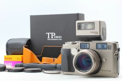 Contax G2【TOP MINT w/Rare Case】35mm Film Camera 45mmF2 Lens TLA200 From JAPAN - Image 1 of 4