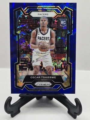 2023-24 Panini Prizm Oscar Tshiebwe Blue Ice RC /125 #292 Rookie - Image 1 of 2