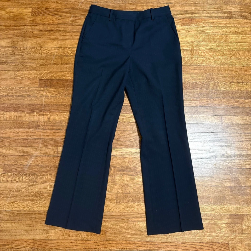 Calça social Brooks Brothers lã italiana tamanho 4 azul marinho Lanificio di Tollegno - Imagem 1 de 4