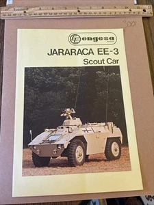 Vintage Engesa Jararaca EE-3 Scout Car Brazilian Military Vehicle Brochure - Picture 1 of 4