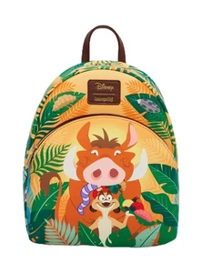 Loungefly Disney The Lion King Timon & Pumbaa Mini Backpack GREEN NONE - Picture 1 of 1