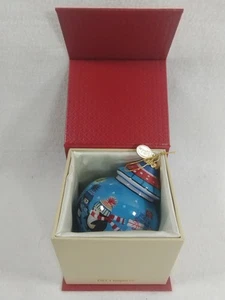 Pier 1 Imports 2016 Christmas Tree Ornament Li Bien Penguins Hand Painted - Picture 1 of 8