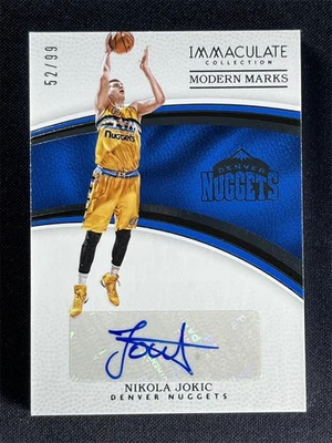2016-17 Panini Immaculate Collection Nikola Jokic #MM-NJO Modern Marks Auto /99 - Image 1 of 2