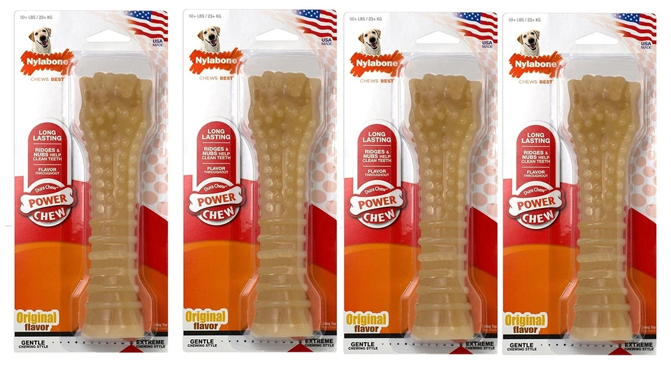 NYLABONE Power Chew Texturizado Hueso de Nudillos Sabor Original XL Foto 1 de 1