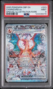 2023 POKEMON OBF EN-OBSIDIAN FLAMES SPECIAL ILLUSTRATION RARE CHARIZARD EX PSA 9 - Picture 1 of 2