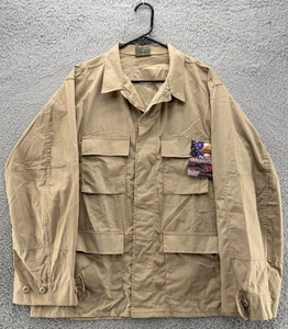 Propper International BDU Cappotto Uomo Large Regular Khaki Tan Combat Shirt NUOVO - Foto 1 di 11